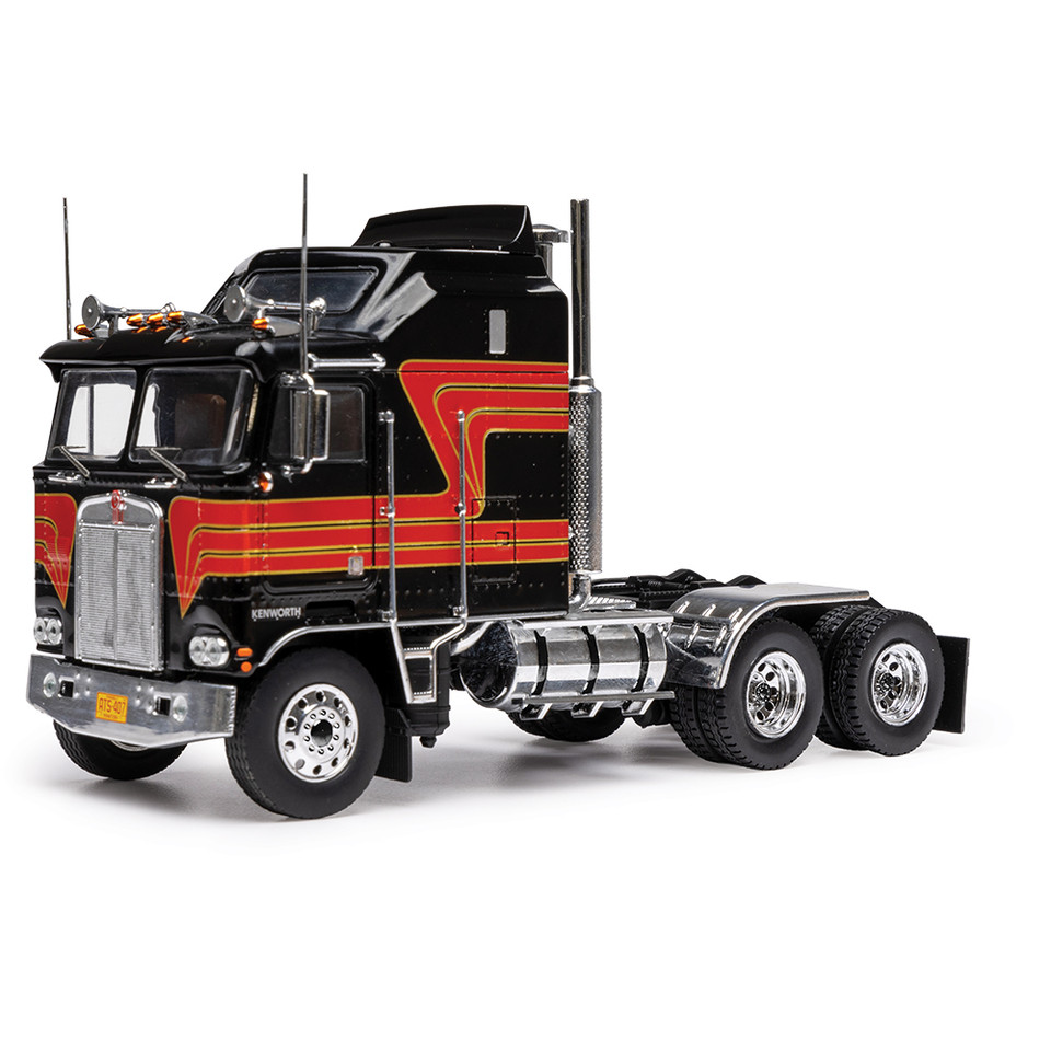 Kenworth k100 Aerodyne - 1976 Black and Red 1:43 Scale Main Image
