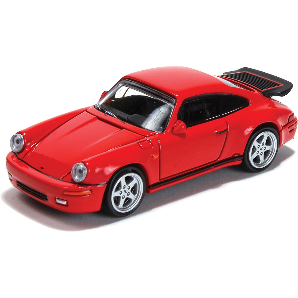 1987 RUF CTR Porsche Yellowbird - Guards Red 1:64 Scale Main Image