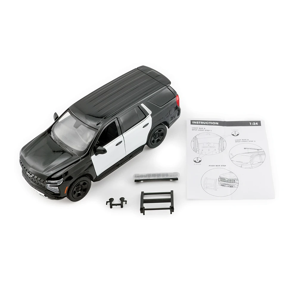 2025 Chevy Tahoe PPV Builder Kit - Black & White 1:24 Scale Main Image
