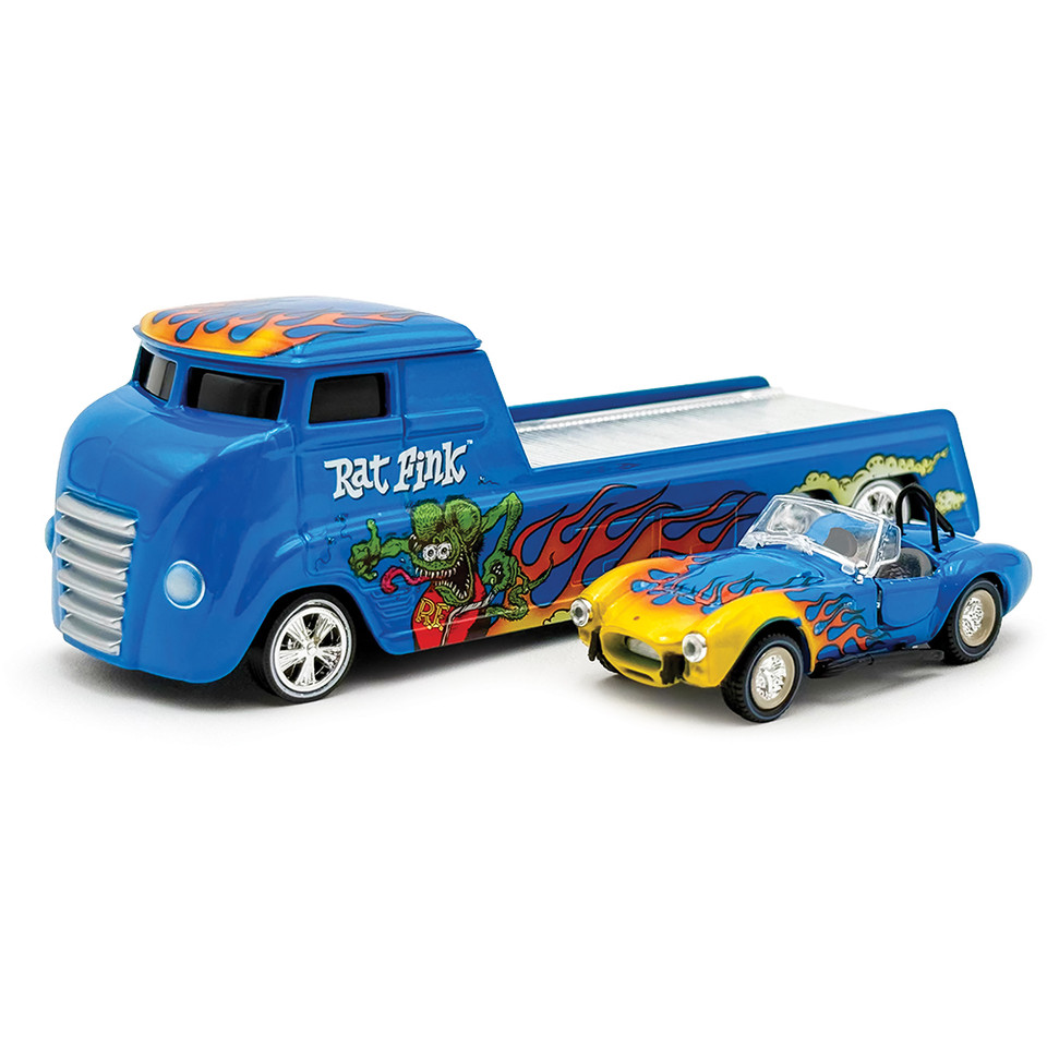 Rat Fink Hauler and Cobra Super Snake Main Image