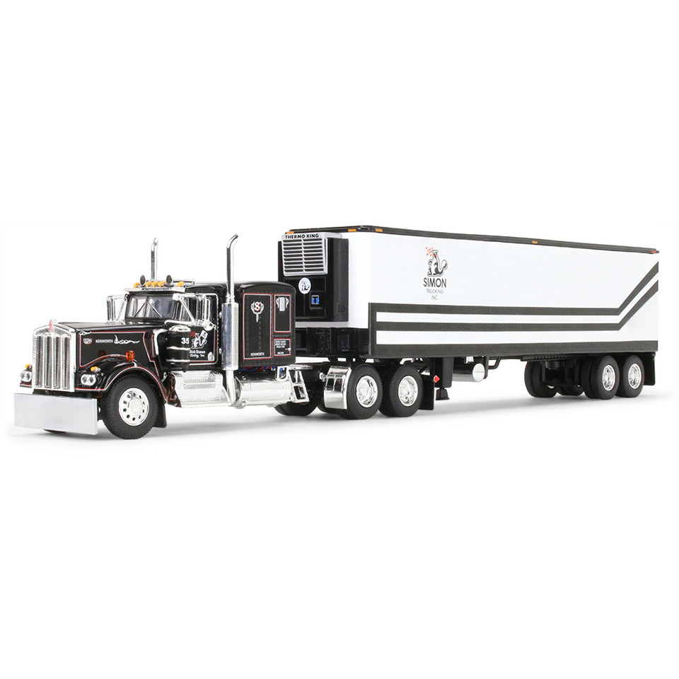 Kenworth W900A with 60" Flat Top Sleeper & 40' Vintage Reefer Trailer - Dick Simon Trucking Main Image