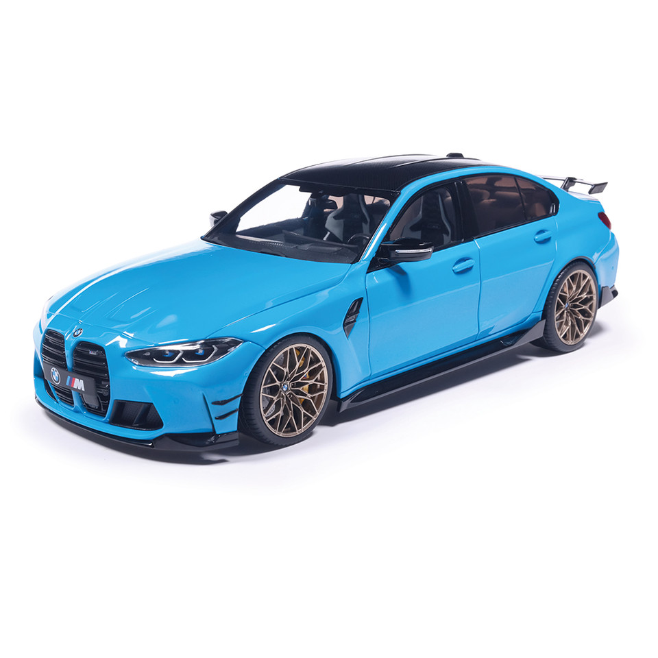 2024 BMW M3 Performance Parts - Daytona Beach Blue 1:18 Scale Main Image
