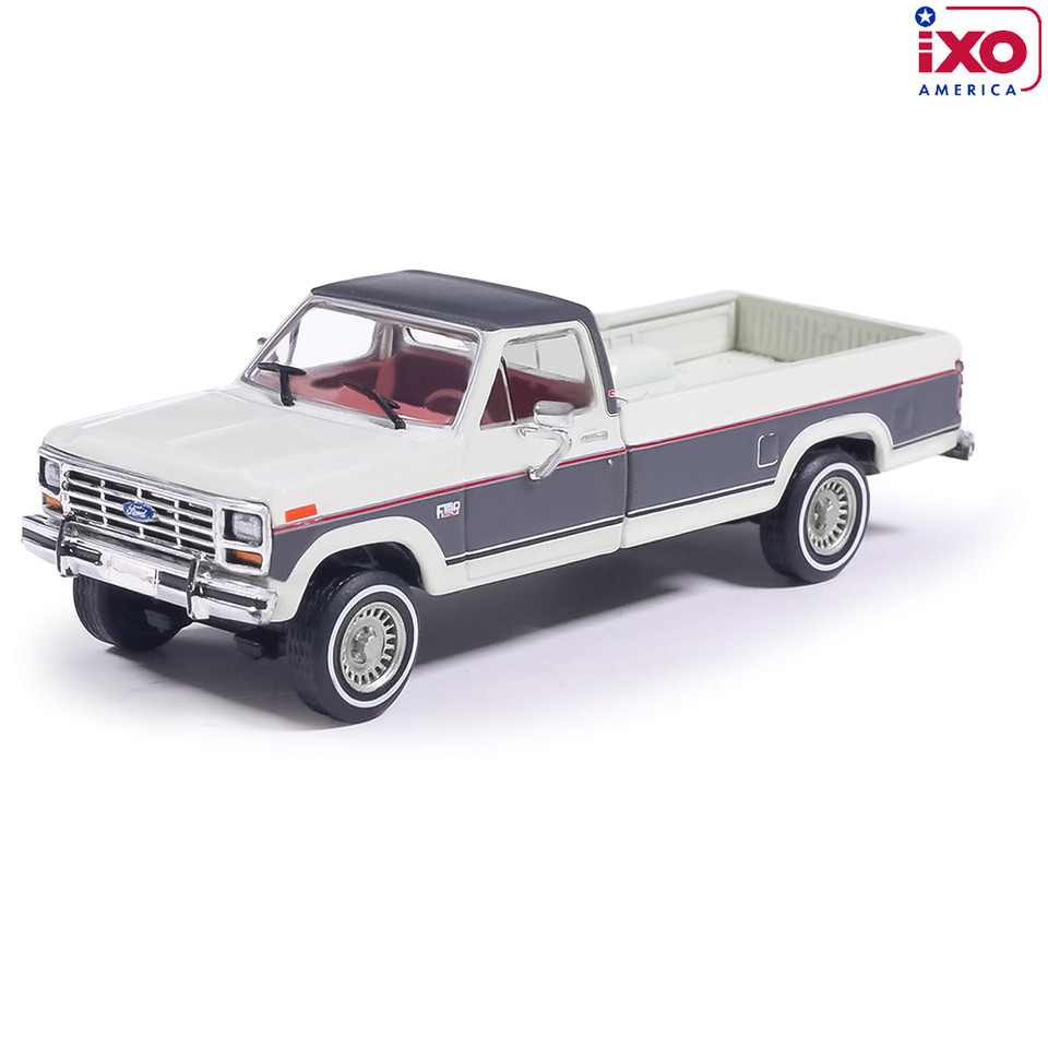 1986 Ford F-150 XLT Lariat Long Bed Styleside 4X2 - Colonial White Tu-Tone 1:64 Scale Main Image