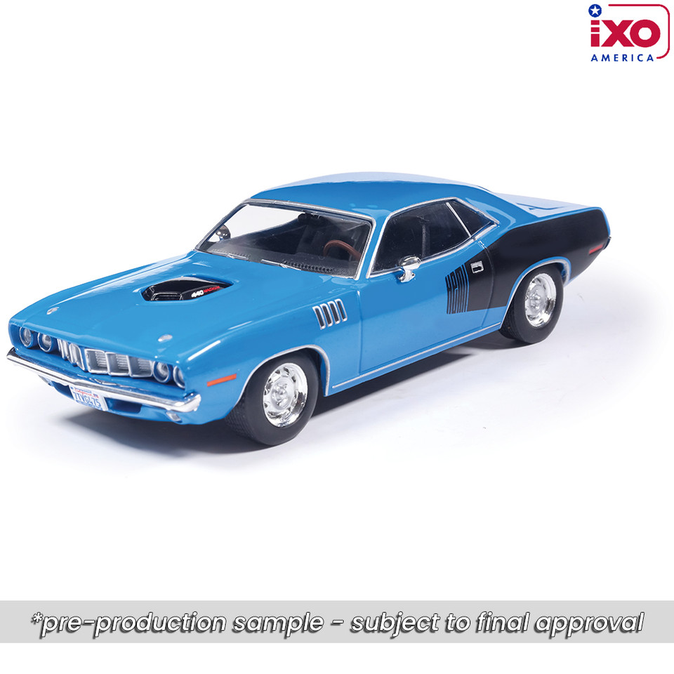 1971 Plymouth Hemi 'Cuda - B5 Blue 1:43 Scale Main Image