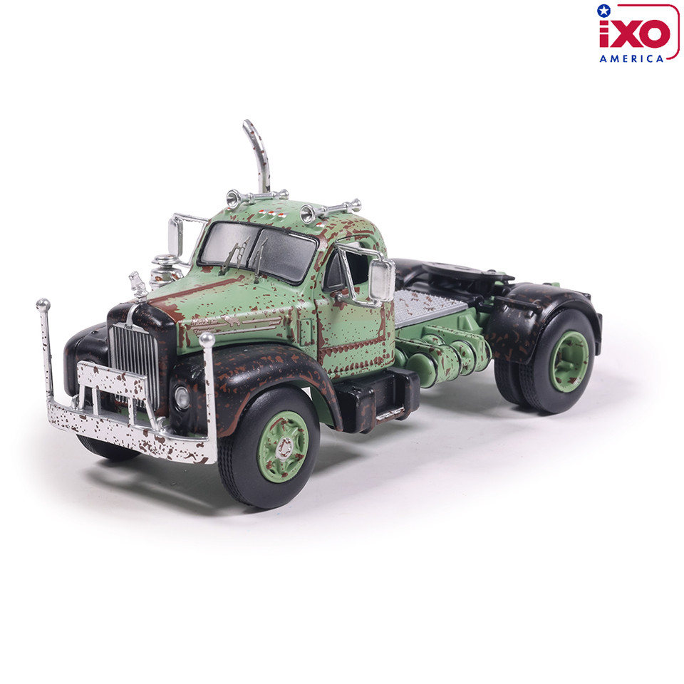 1953 Mack B61 - Rusty Green and Black 1:64 Scale Main Image