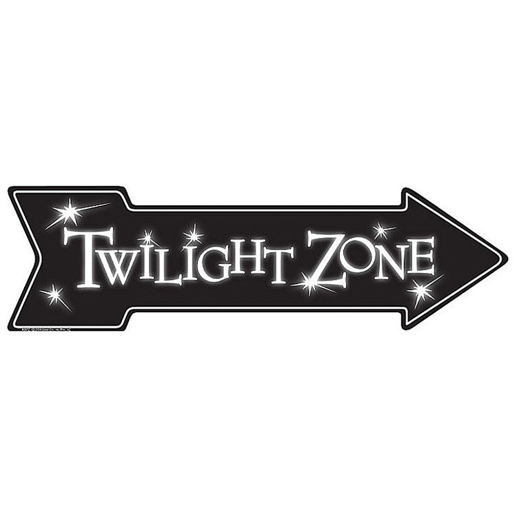 Twilight Zone Arrow Metal Sign Main Image