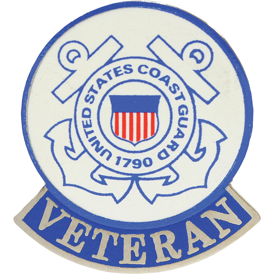 USCG  LOGO VETERAN PIN USCG  LOGO VETERAN PIN (P12560)  Main Image