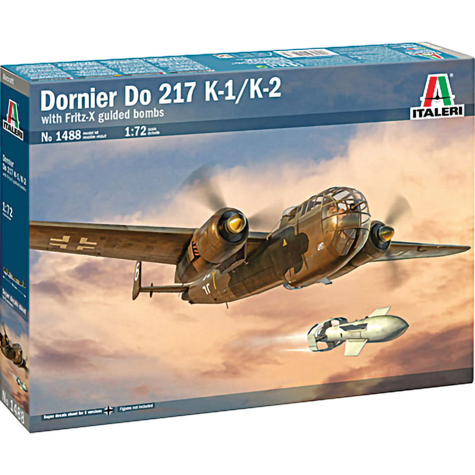 Dornier Do 217 K-1/K-2 with Fritz-X Guided Bombs 1/72 Kit 1:72 scale Main Image
