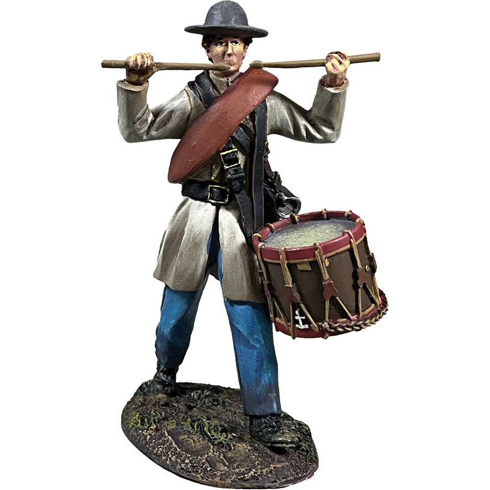 Confederate Infantry Drummer Marching 1/30 Figure William Britain (31498) 1:30 scale Main Image