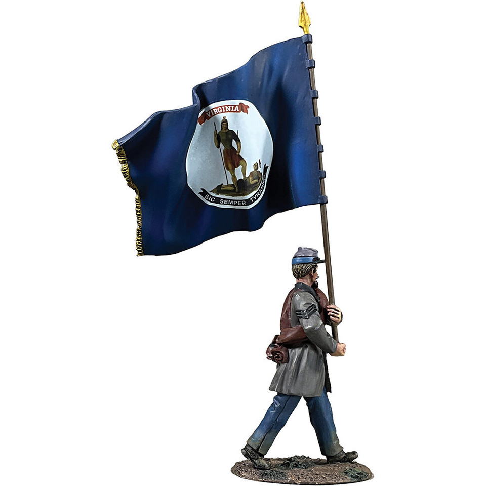 Confederate Flagbearer (Virginia Flag) 1/30 Figure William Britain (31491) 1:30 scale Main Image