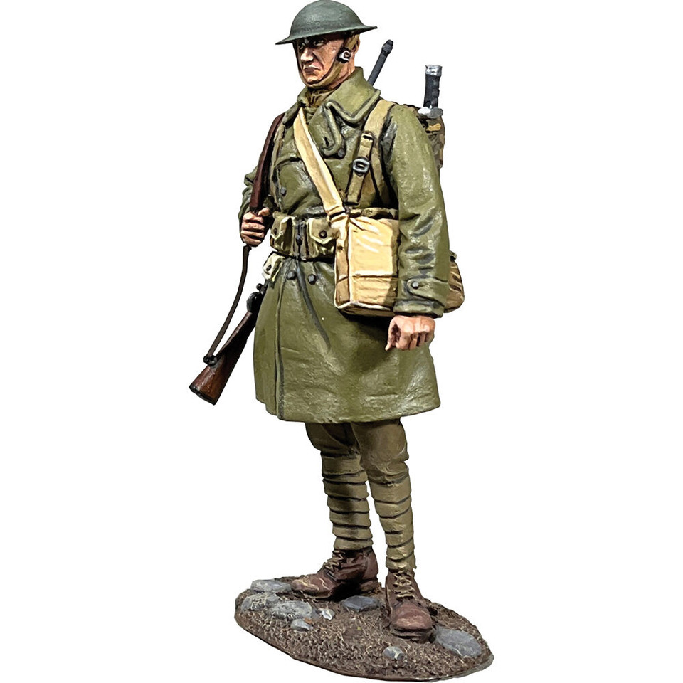 U.S. Doughboy with Greatcoat 1/30 Figure - 1918         William Britain (23120) 1:30 Scale Main Image