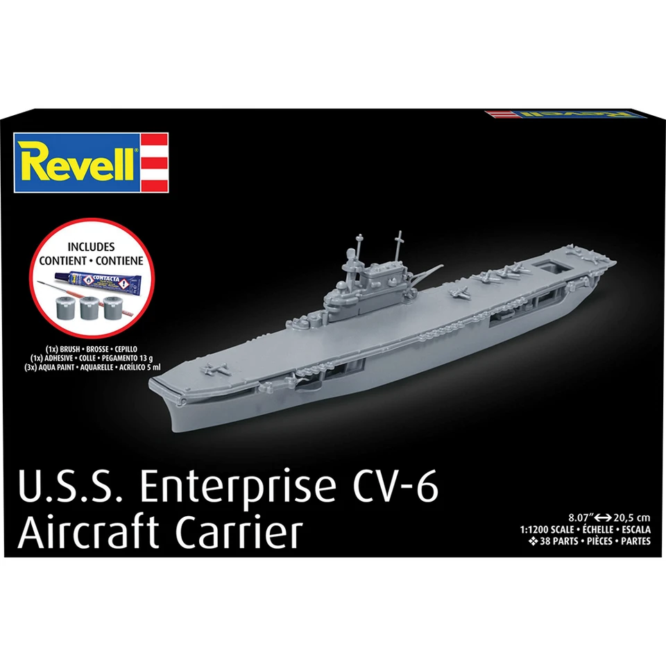 USS Enterprise CV-6 Complete Model Kit Main Image