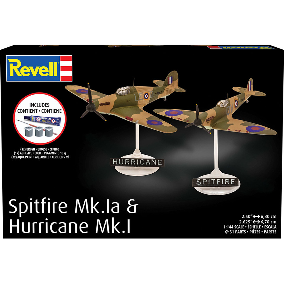 Spitfire Mk.Ia & Hurricane Mk.I Complete Model Kit Main Image