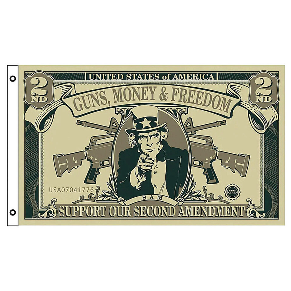 Guns Money & Freedom Flag SGMFDF  Main Image