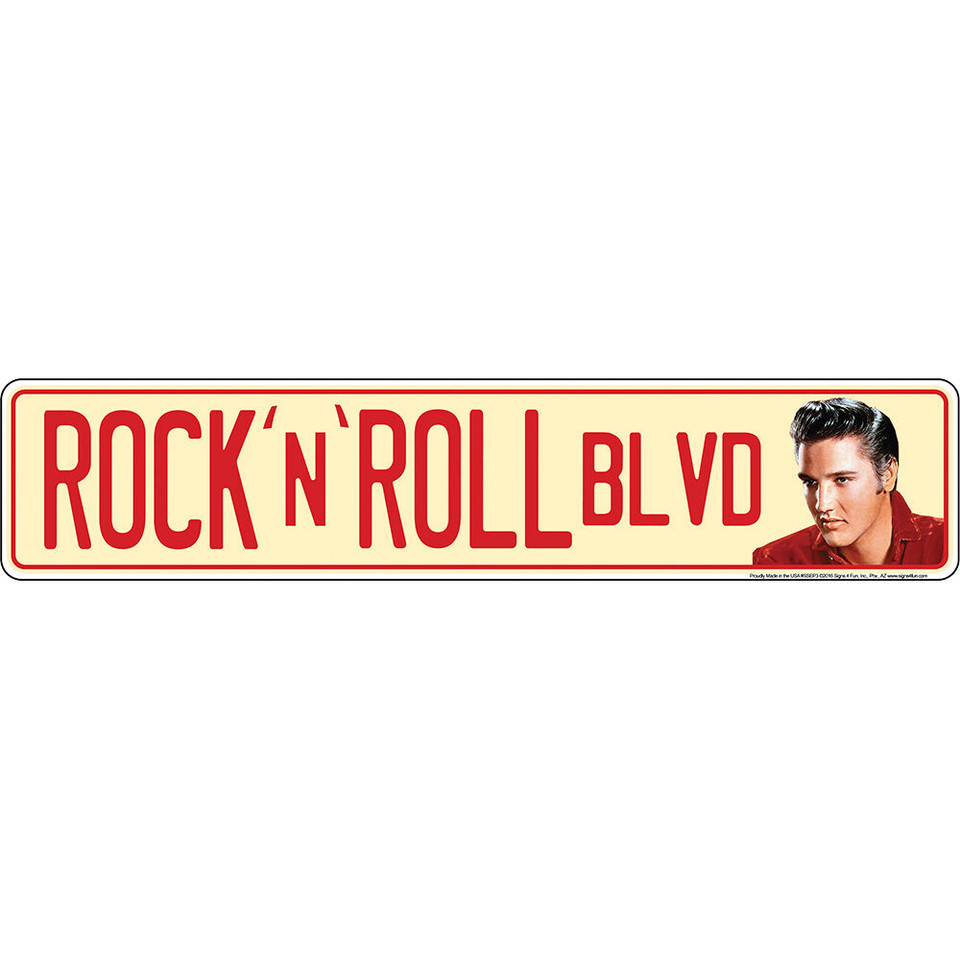 Elvis Presley Rock n Roll Blvd Sign Main Image