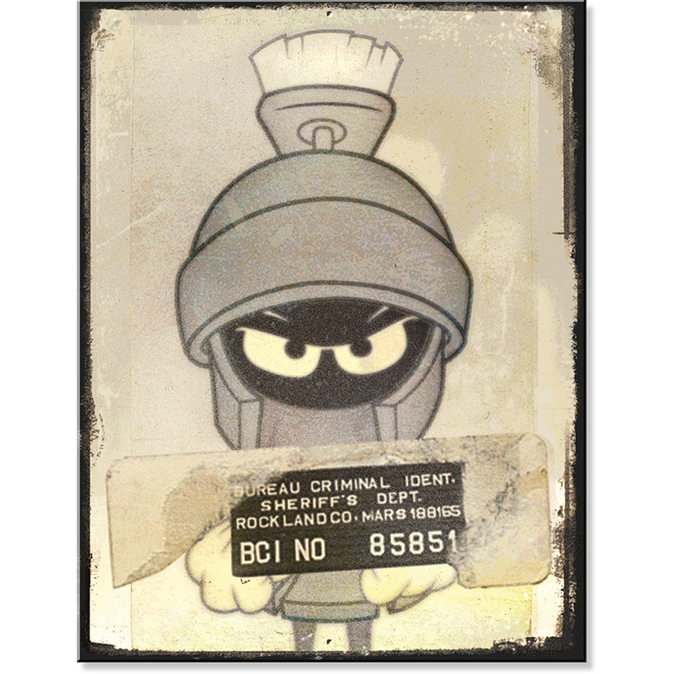 Marvin Mug Shot Metal Sign Desperate Enterprises (7254) Main Image