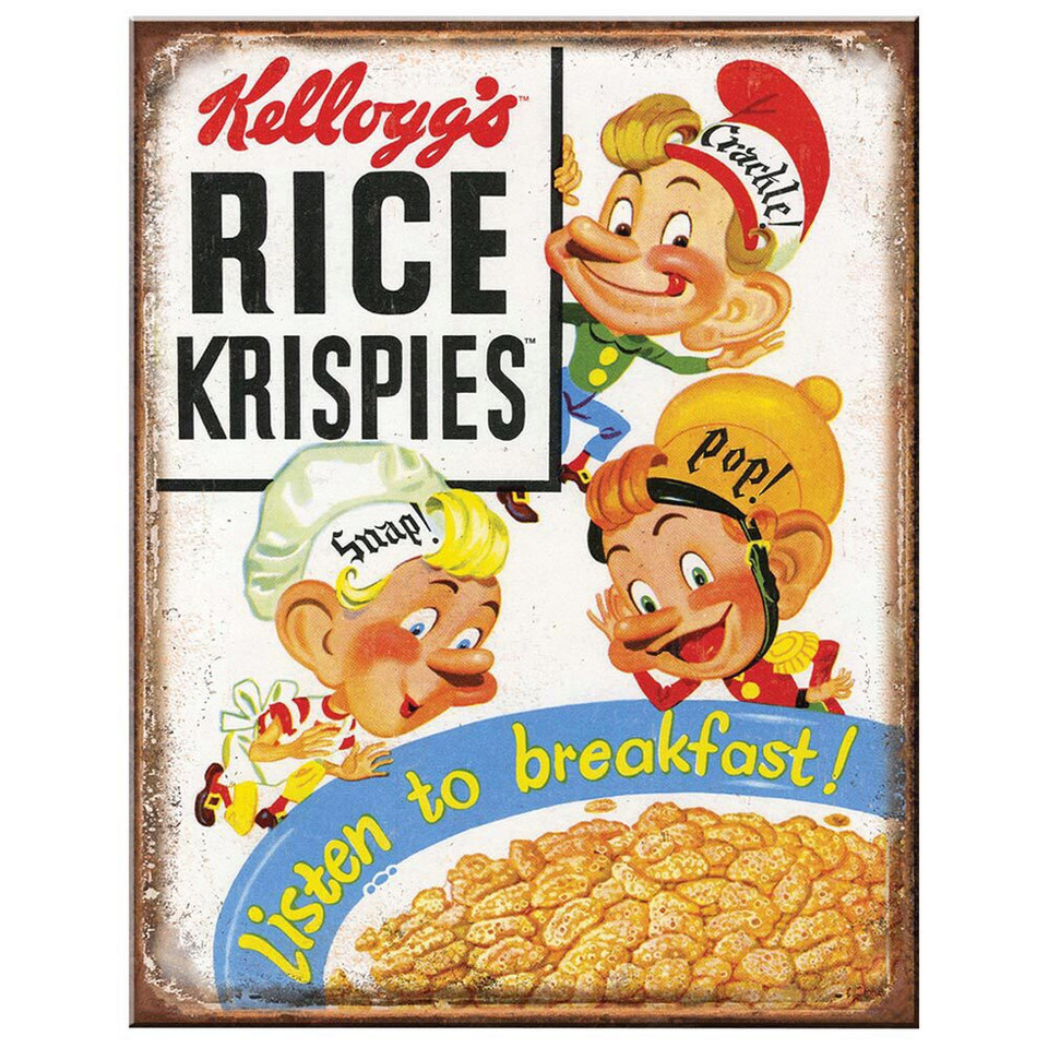 KELLOGG'S RICE KRISPIES METAL SIGN Main Image