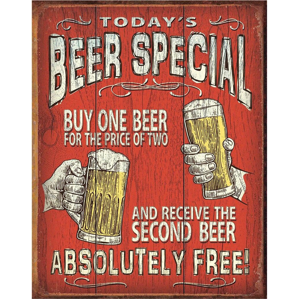 Beer Special Metal Sign  2186 Main Image