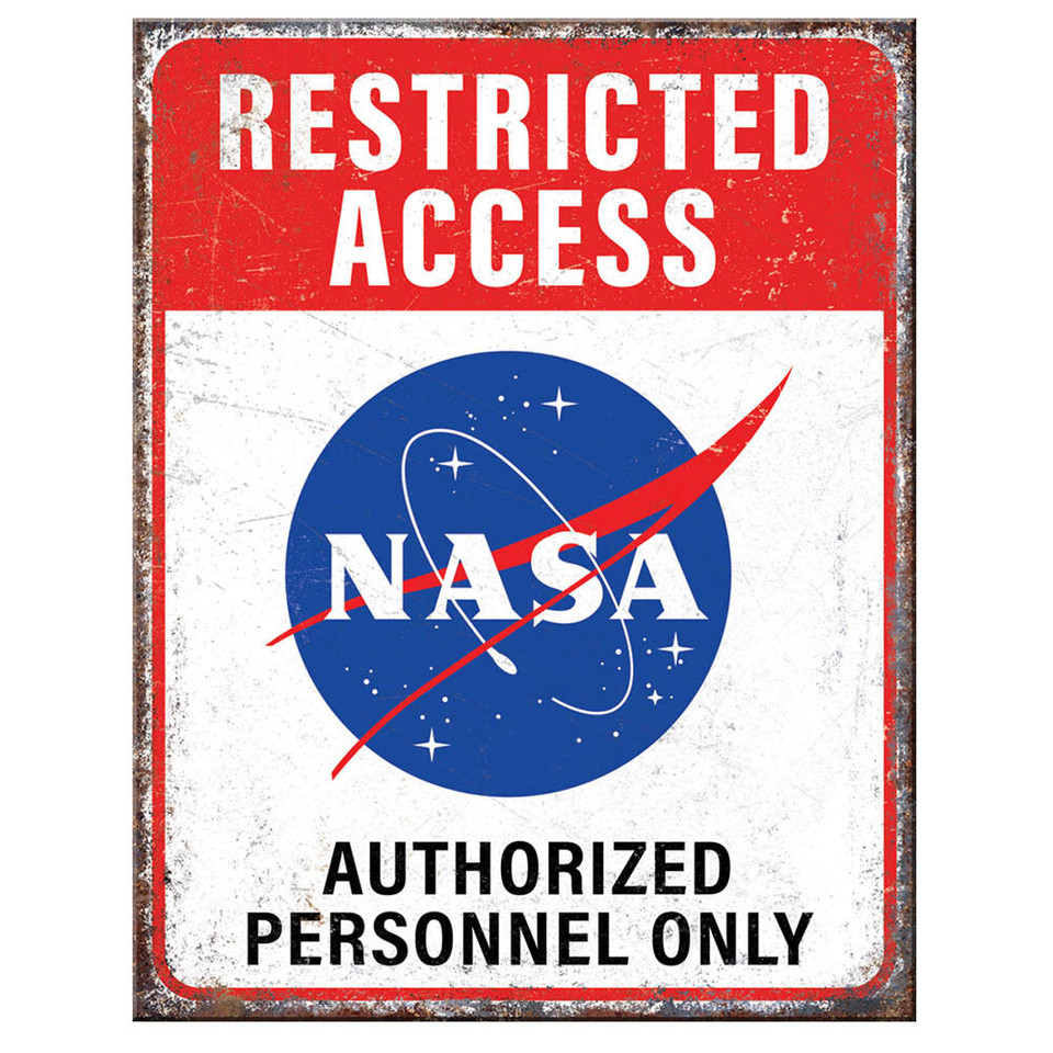 Nasa Restricted Metal Sign 2702 Main Image