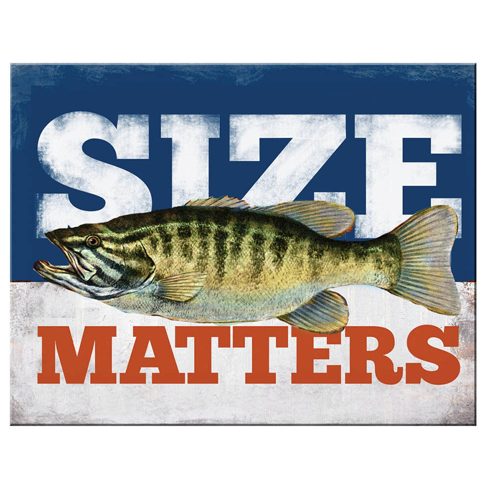 Size Matters Metal Sign  2801 Main Image