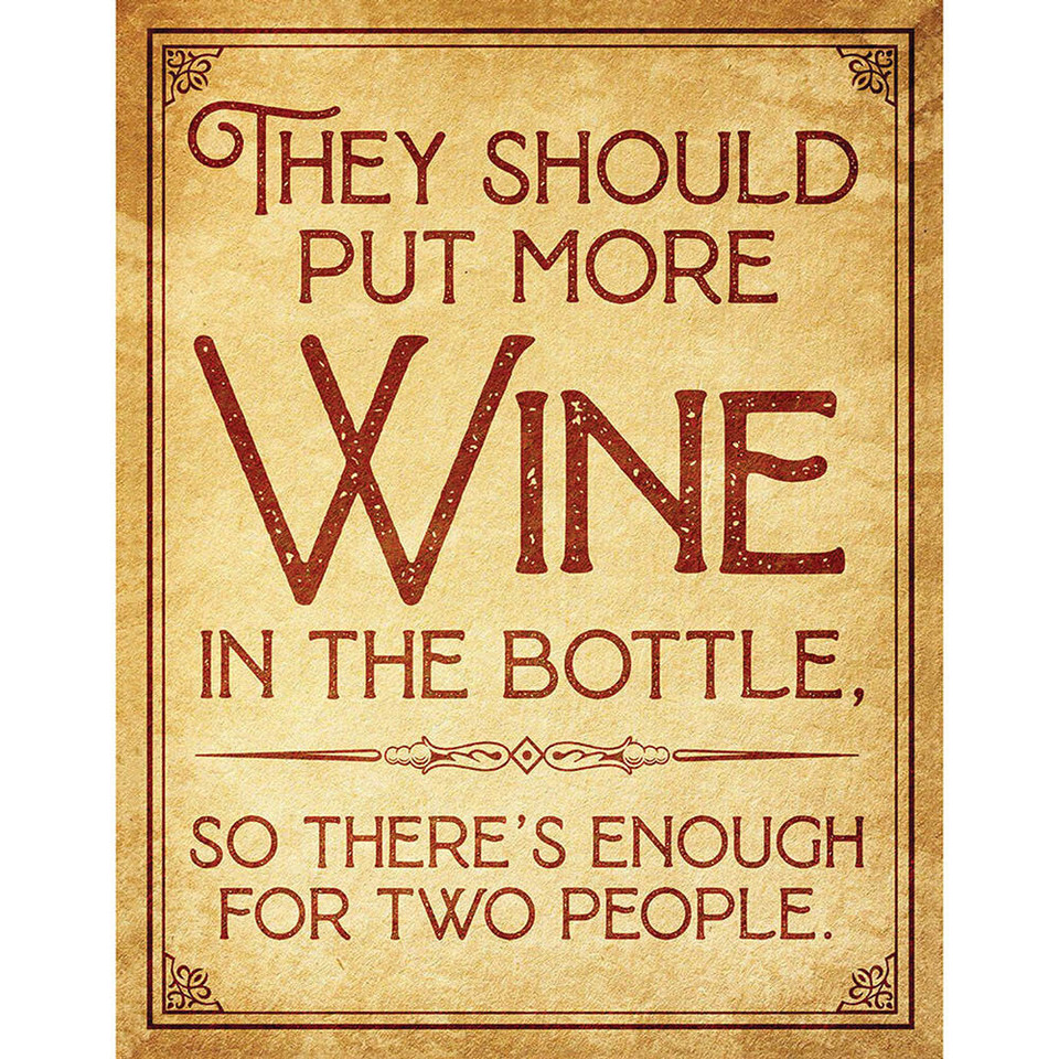 More Wine Metal Sign 2687 Main Image