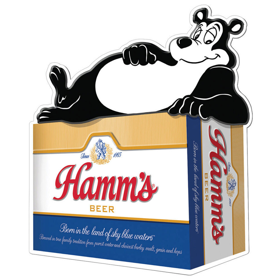 Hamms Bear Metal Sign  LGHAMMS Main Image