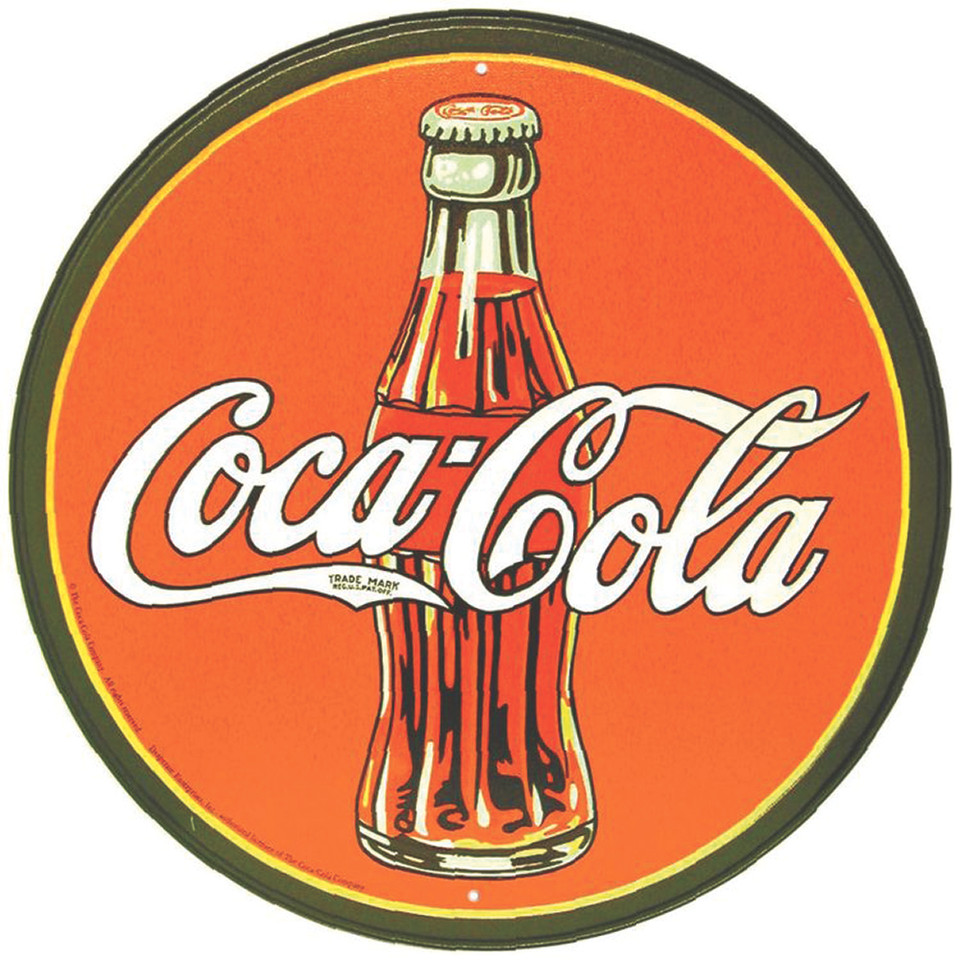 Coke Bottle Metal Sign Main Image