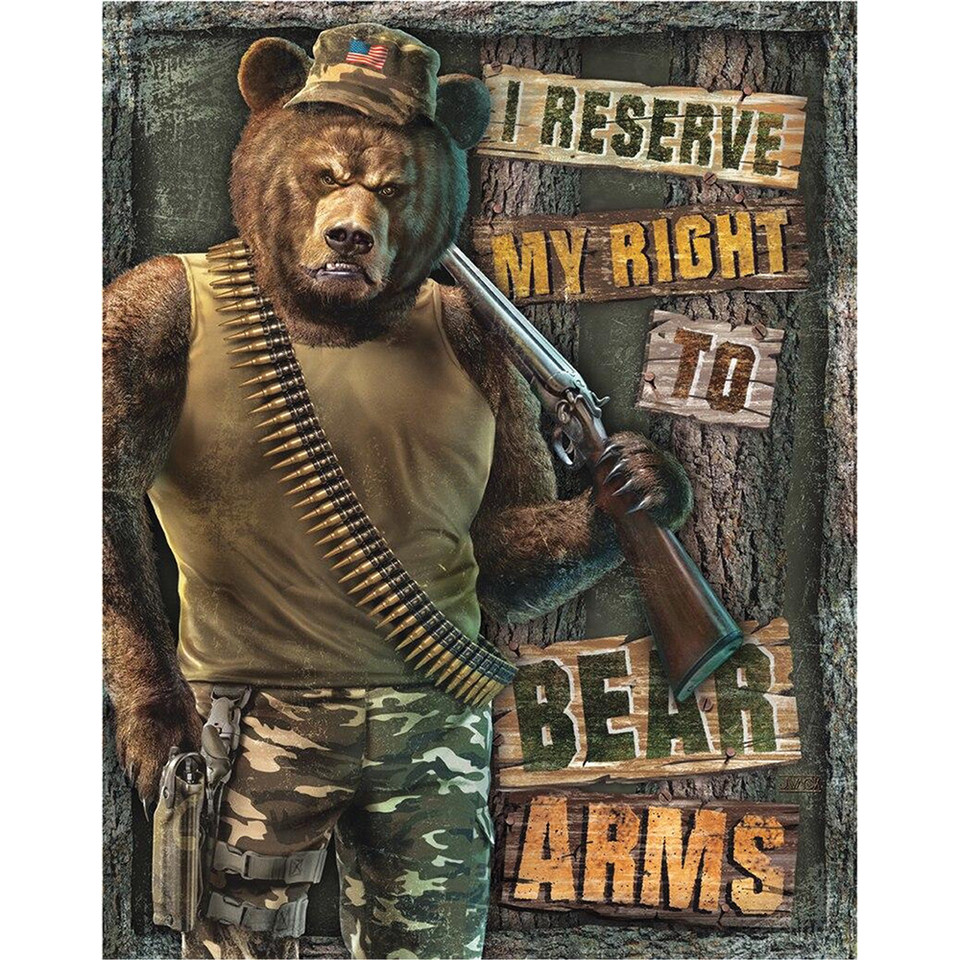 Right to Bear Arms Metal Sign  Main Image