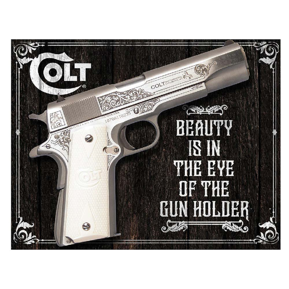Beauty is in the Eye Metal Sign Main Image