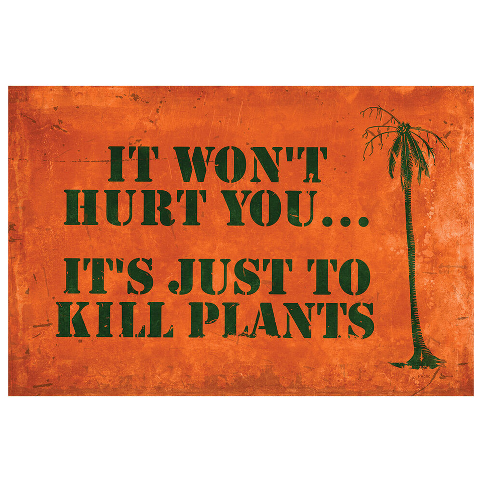 Agent Orange Plants Metal Sign HA090 Main Image