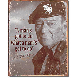 John Wayne Metal Sign     1495 Main Image