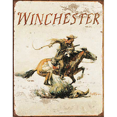 Winchester Logo Tin Sign Main Image