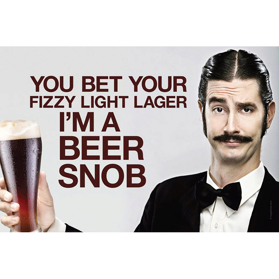 Beer Snob Metal Sign  KEG005 Main Image