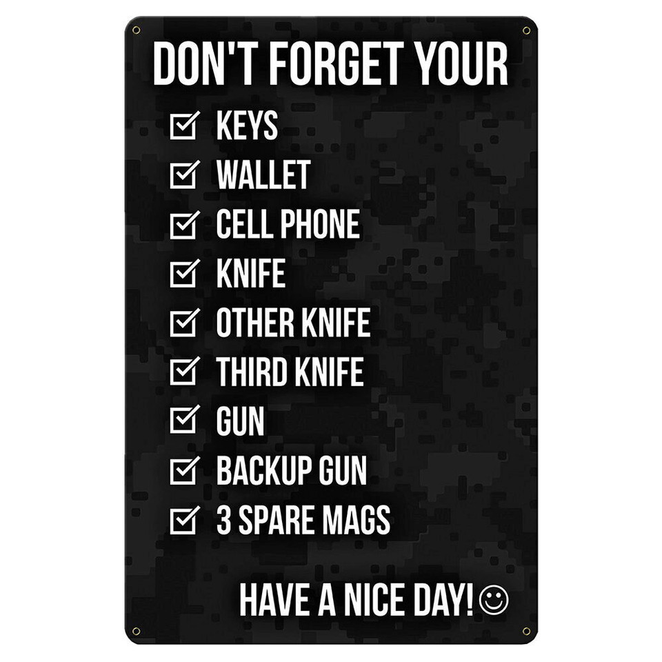 Don't Forget Metal Sign  PTSB684 Main Image