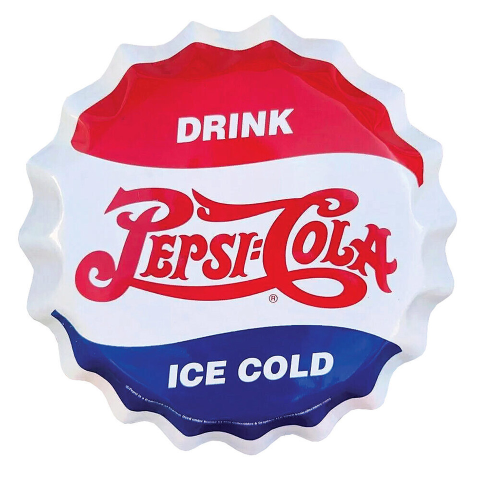 Pepsi Cola Bottle Cap Metal Sign  SYPC14  Main Image