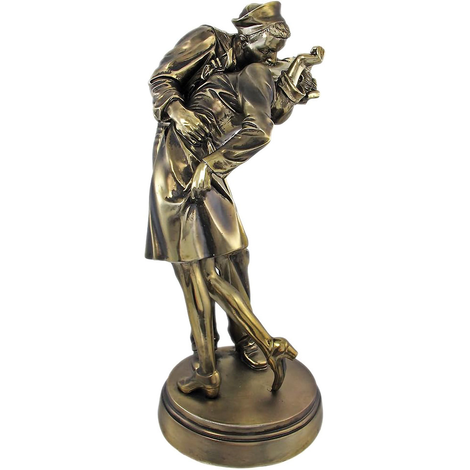 The Kissing Sailor Cold Cast Bronze Sculpture 8897  Main Image