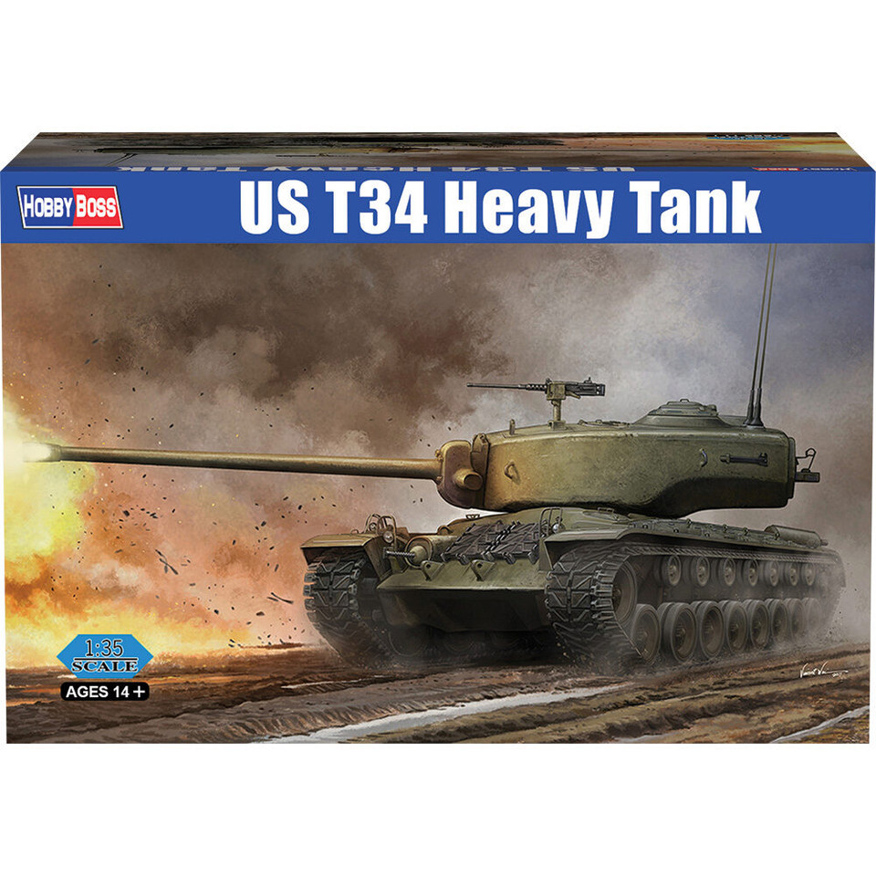 U.S. T34 Heavy Tank 1/35 Kit Main Image