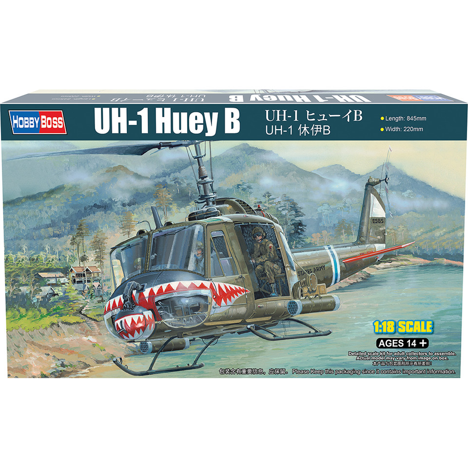 UH-1B Huey 1/18 Kit 1:18 Scale Main Image