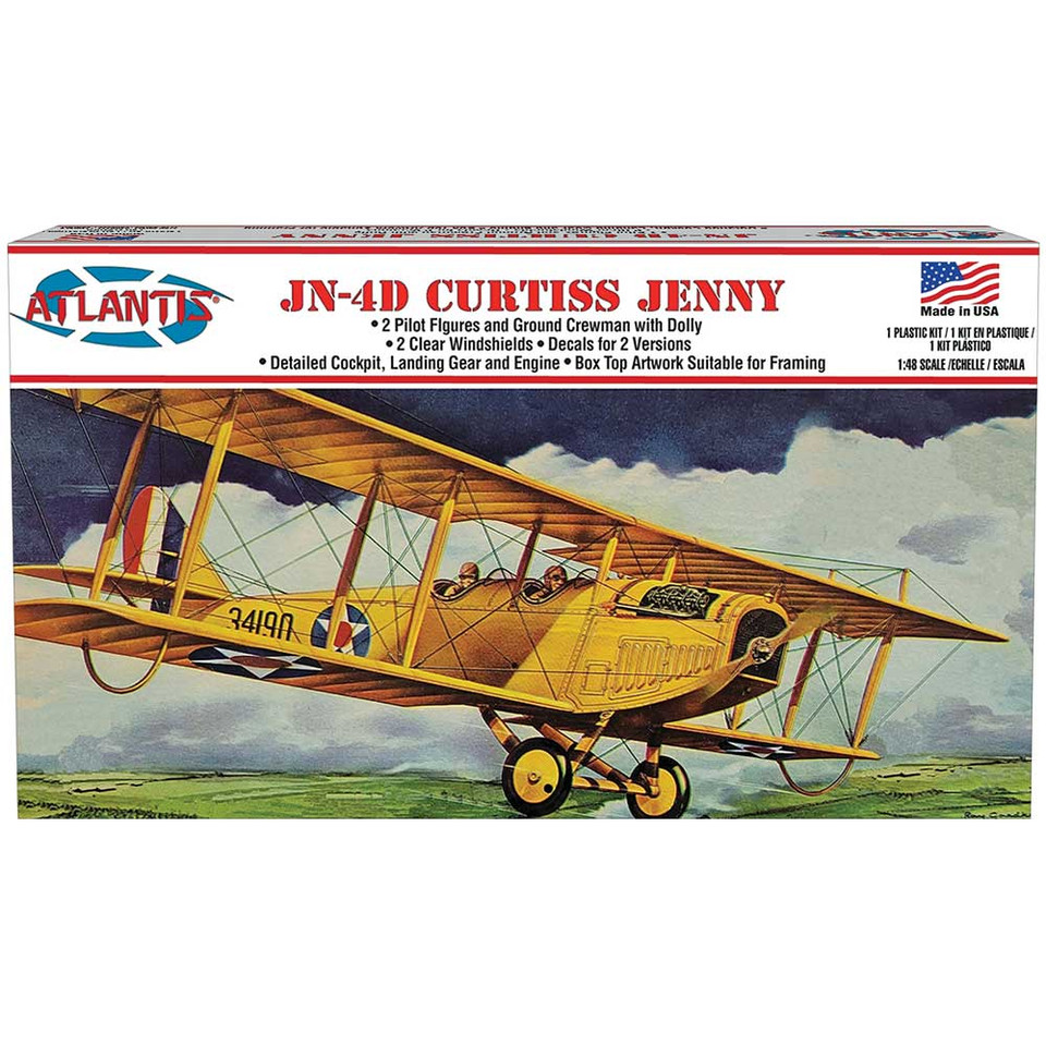 Curtiss Jenny JN-4 Airplane 1/48 Kit Main Image