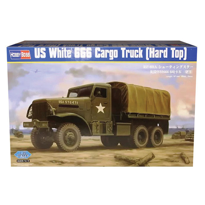U.S. White 666 Cargo Truck (Hard Top) 1/35 Kit Main Image