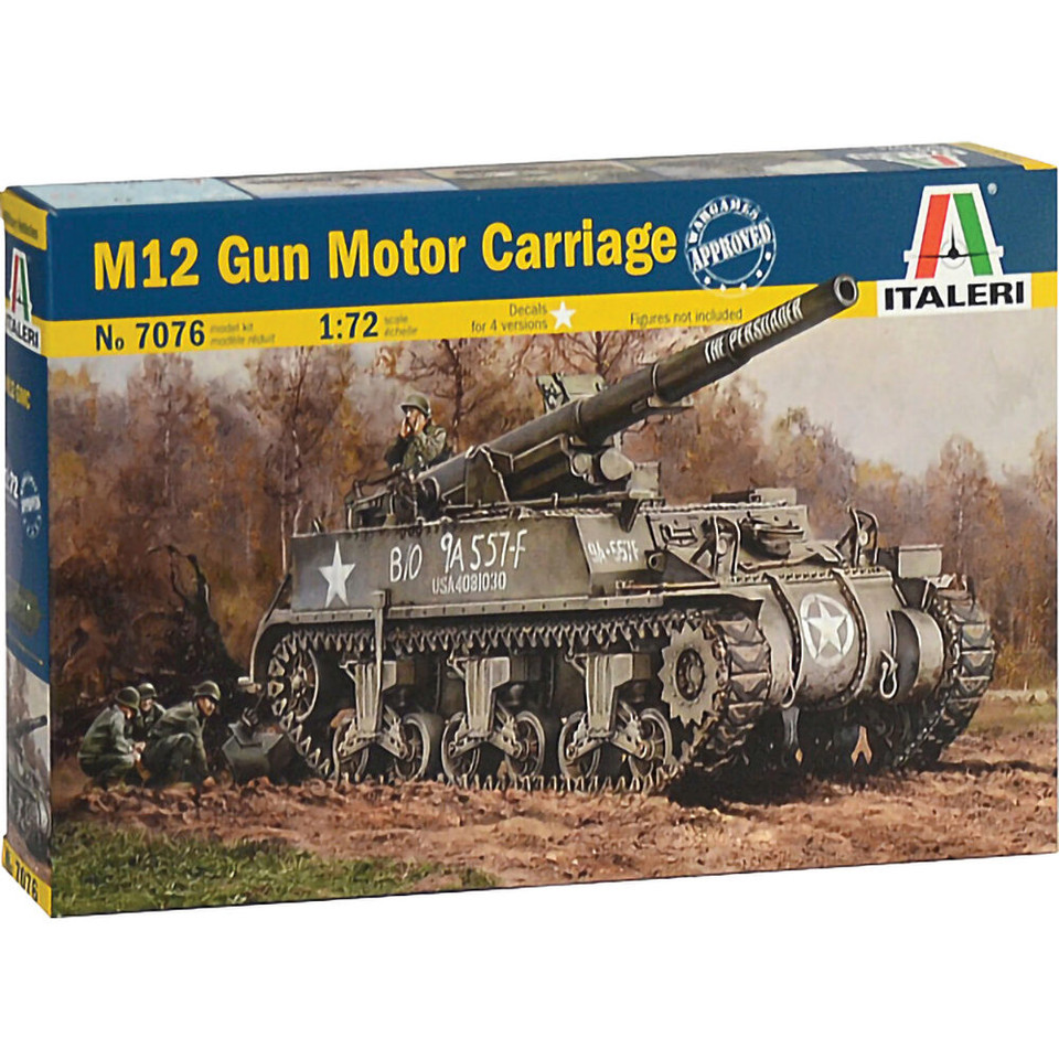 M12 Gun Motor Carriage 1/72 Kit Italeri (7076) Main Image