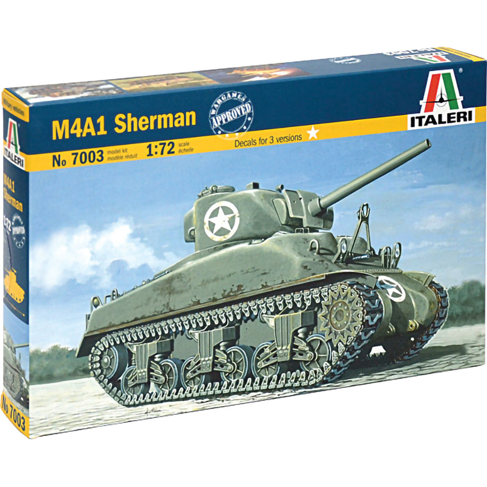 M4 Sherman 1/72 Kit Italeri (7003) Main Image