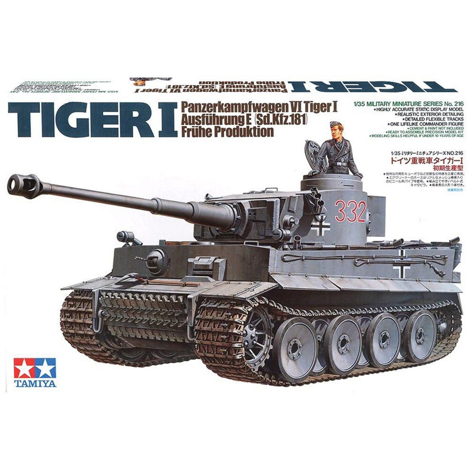 Tiger 1 (Early Production) Tank 1/35 Kit Tamiya (35216) Main Image