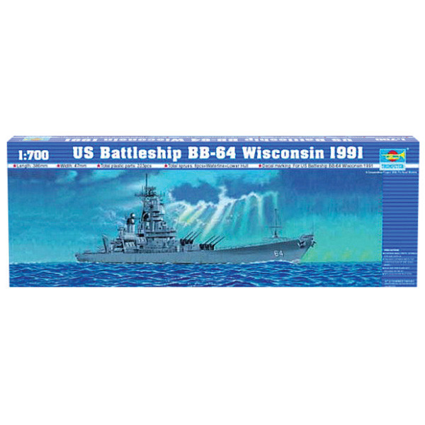 USS Wisconsin (BB-64) 1/700 Kit Main Image