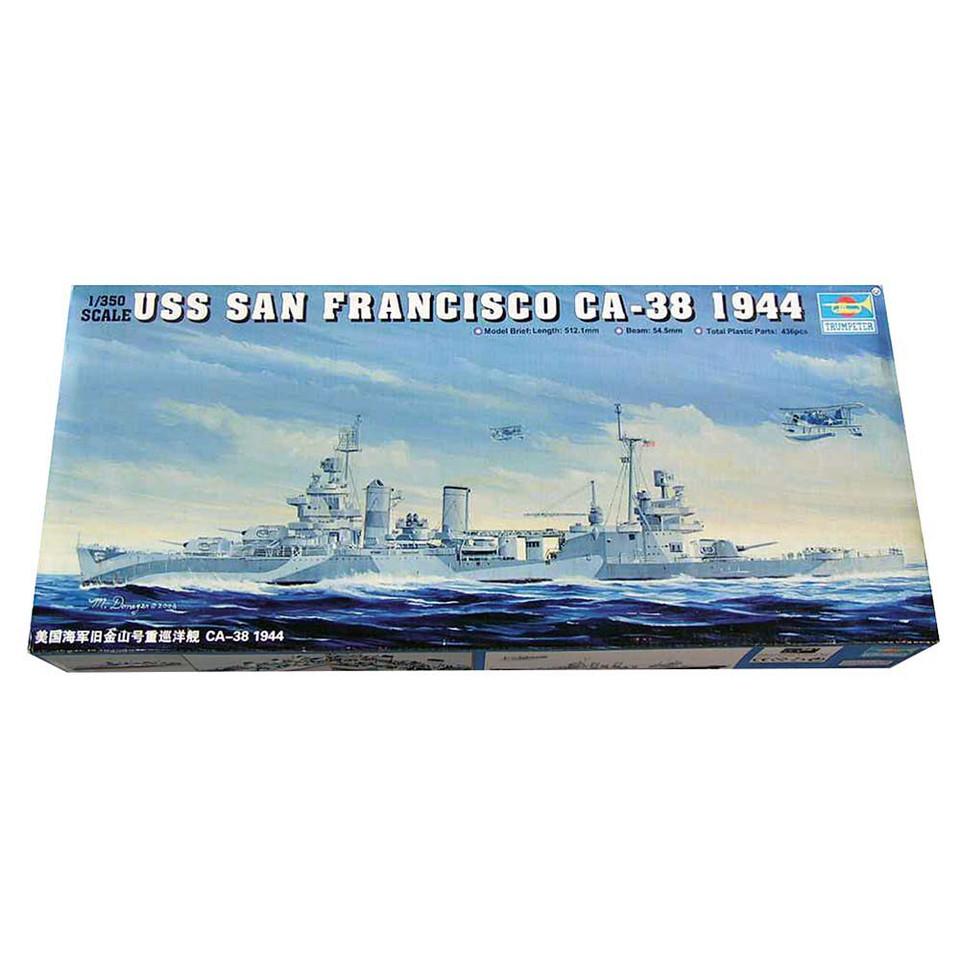 USS San Francisco CA-38 Heavy Cruiser 1/350 Kit Main Image