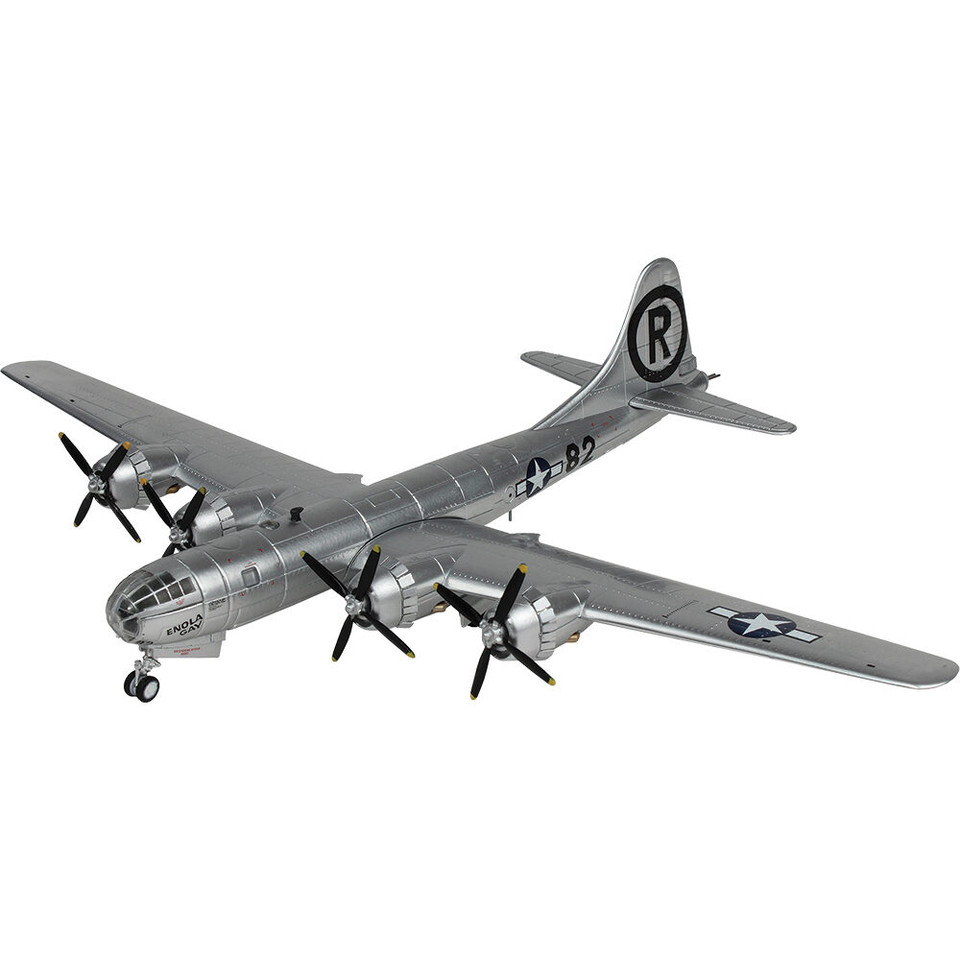 B-29 Superfortress 1/144 Die Cast Model -AF1-0112B Enola Gay with 1/60 Scale "Little Boy" Bomb Main Image