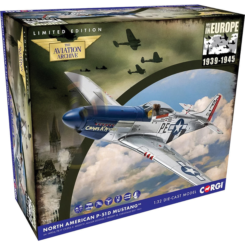 P-51D Mustang1/32 Die Cast Model Corgi (AA34410) Main Image