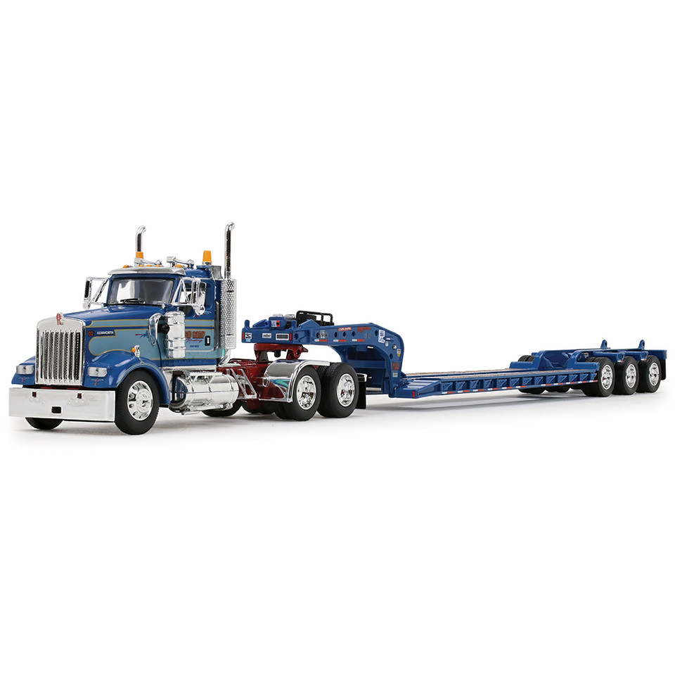 Kenworth W900L Day Cab & Fontaine Magnitude Lowboy Trailer - Sid Kamp Trucking 1:64 Scale Main Image