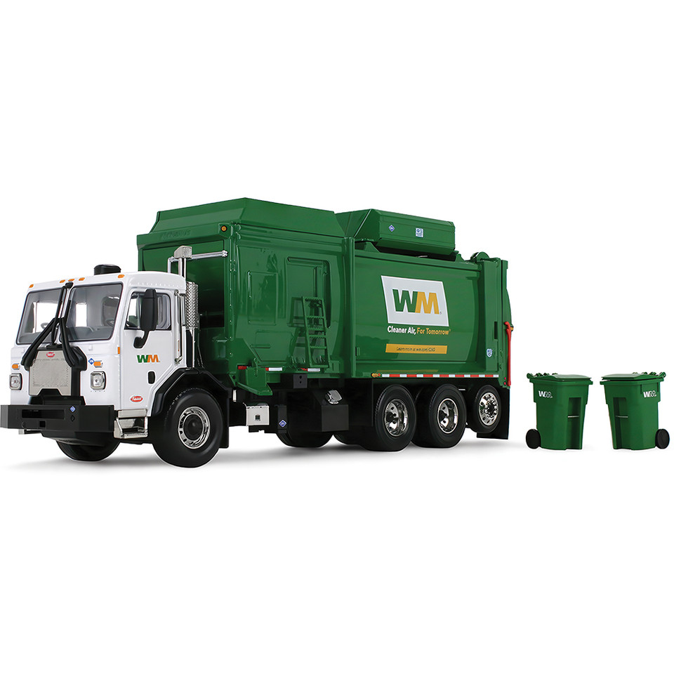 Peterbilt Model 520 with McNeilus CNG ZR Automated Side Load Refuse Body & Trash Carts - Waste Management 1:34 Scale Main Image