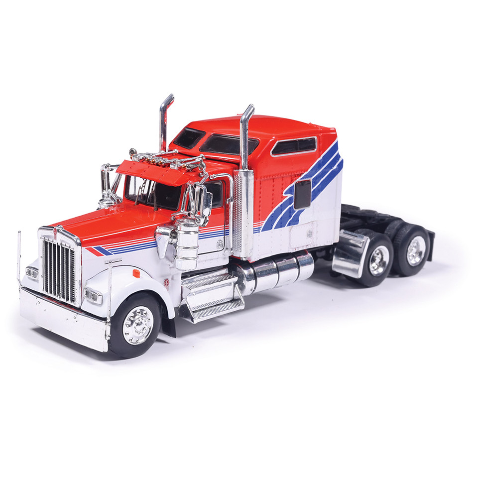 1990 Kenworth W900 - Red White and Blue 1:64 Scale Main Image